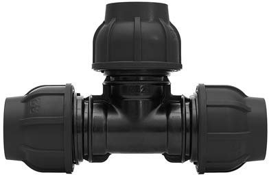 Gebo Plast T-Stück 20 25 32 PE Klemmfitting Abzweig Klemmverbinder (20 x 20 x 20 mm)