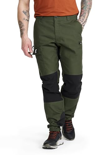 RevolutionRace Herr Nordwand Pants, Slitstarka Friluftsbyxor för alla Utomhusaktiviteter, Forest Green, L