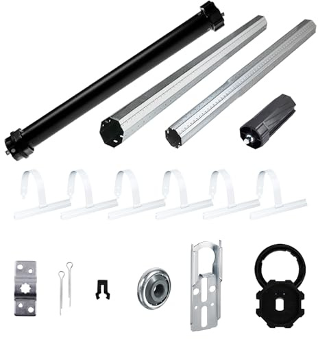 NOBILY Rolladen-Komplett-Set elektronischer Maxi-Rolladenmotor PE5 20/15-60 (Zugkraft 20Nm/50kg) für 60mm Achtkantwelle (SW60) + Mechanik-Set bis zu einer Gesamtlänge von 2,00 Meter