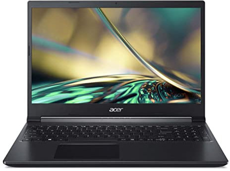 Acer Aspire 7 (A715-42G-R3W7) Laptop | 15, 6 FHD 144Hz Display | AMD Ryzen 7 5700U | 16 GB RAM | 1 TB SSD | NVIDIA GeForce RTX 3050Ti | Windows 11 | QWERTZ Tastatur | schwarz