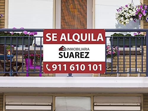 Oedim Cartel Polipropileno Se Alquila Personalizado, 70x50cm, Fabricado en Polipropileno Celular 3,5mm.
