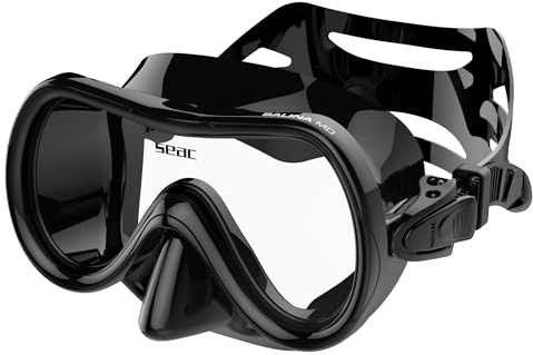 Seac Salina MD STL, Masque de plongée en Silicone pour Hommes, Femmes et Enfants, idéal pour Le Snorkeling