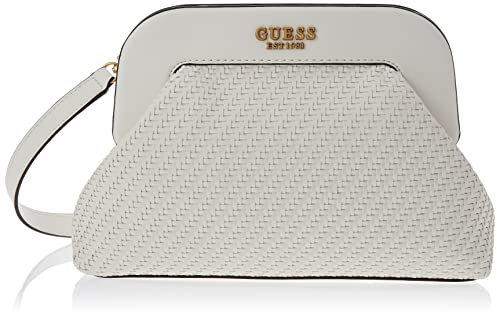 GUESS Abey Frame Clutch White