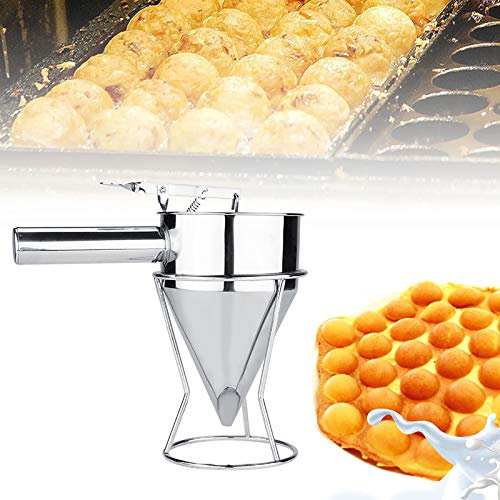 Teigportionierer,Onical Spender,Kolbentrichter Für Wachs,Pfannkuchenteigspender,Süßwarentrichter,Edelstahl,Backtrichter,Kuchen,Desserts,Kochutensilien Mit Gestell Für Die Verwendung In Der