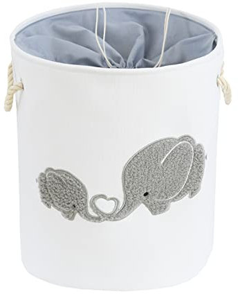 INough Aufbewahrungskorb Kinderzimmer, Spielzeug Aufbewahrung Faltbarer Wäschekorb Aufbewahrungskorb Groß Wäschesack Kinder Elefant Spielzeugkorb Spielzeugbox