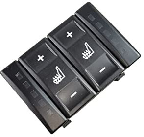 BS7T19K314AB 6M2T19K314AC Sitzheizung Knopfschalter Für Ford Für Mondeo Für MK4 S-MAX Für Galaxy Für MK 3 Auto Elektrischer Fensterheberschalter (Farbe : Schwarz)
