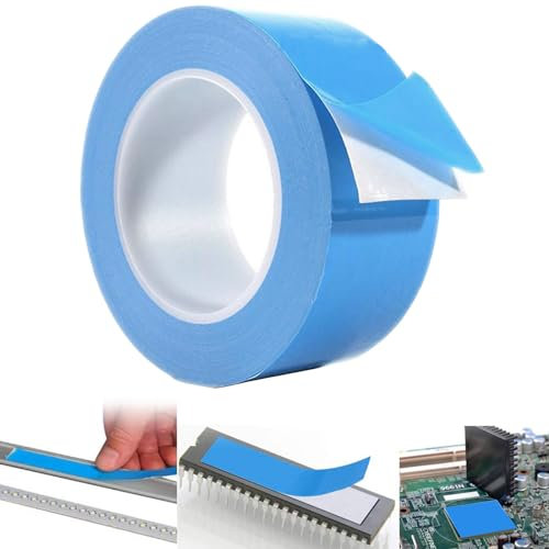 Nastro Adesivo Termico per Dissipatore di Calore, Isolante Alte Temperature, Biadesivo Termoconduttivo, 20mm*25m