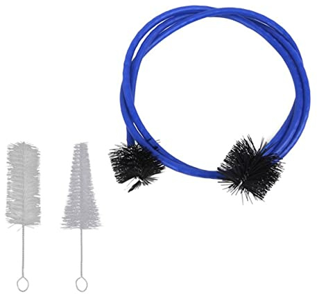 Trompetenreinigungsbürste mit Kleinem Bürstenkopf, 3 Stück | Kunststoff, Metall und Nylon, für Saxophon und Trompete, Praktisch und Einfach zu Verwenden