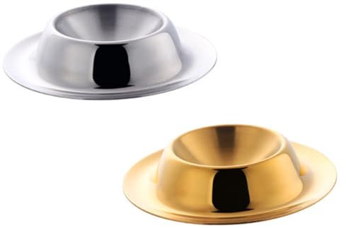 MAGICLULU 2St Eier aus Edelstahl Ei Wilderer Eierhalter Beauty-Kits Eierständer aus Edelstahl Frühstückseierbecher Haushalt Eierschale Eierplatte Eierregal Rostfreier Stahl