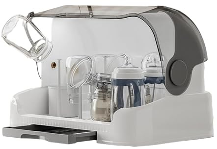 Soporte de Secado para Biberón | Caja De Almacenamiento para Accesorios Biberón | Escurridor De Biberón para Bebés | Estante De Biberón para Escurridor | Soporte De Secado Biberón con Tapas Y Bandeja