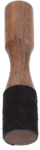 Toyvian Mazo Agarre Cómodo para Cuenco Tibetano de Madera y Piel de Oveja Superficie Lisa, Accesorio para Meditación y Clases de Meditación