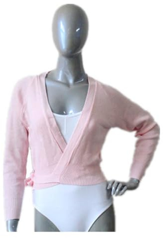 JMORCO Scaldacuore Danza Maglione Avvolgente for Danza Classica Rosa Chiaro for Ragazze e Donne/Top in Tessuto Acrilico for Riscaldamento Balletto for Ragazze(al)