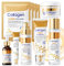 Kit Skincare Viso Completo, 11Pezzi Set Skincare Collagene, Skincare Coreana Kit 7 in 1 include Crema Viso Collagene, Collagen Mask, Eye Cream, Toner Viso, Face Cleanser, Siero Viso, Face Lotion