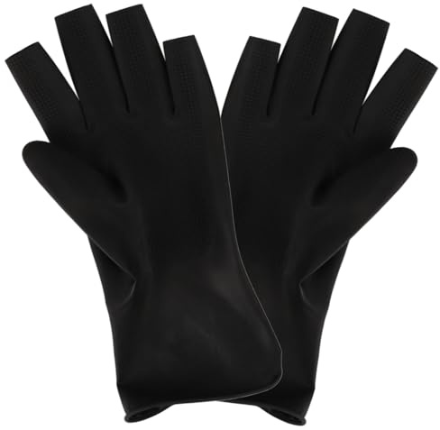 VICASKY Färbehandschuhe Friseur Waschhandschuhe für Haarwaschzubehör Salon-haarfärbehandschuhe mit Fingerlosem Design Hochwertige Gummihandschuhe für Präzise Kontrolle und Langlebigkeit