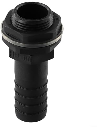 Wasserspeichertank Überlaufverbinder Kit mit 1 Zoll Widerhaken und 3/4 Zoll BSPM Gewinde für Regentonne 1rel Auffangsystem Outdoor Garten Regentonne Installation