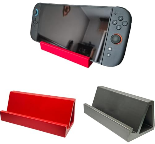 Générique Support de bureau console pour Switch2, support antidérapant, socle de jeu, support de jeux Accessoires (Rouge)