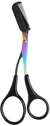 Forbici per sopracciglia con pettine Forbice per modellare le sopracciglia Accessori di bellezza per la depilazione Accessori per il trucco ergonomico unisex