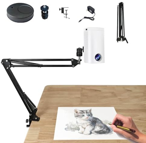 Lampada per proiettore artistico, Lampada per proiettore artistico per tracciamento, Proiettori Smart Sketcher per bambini e adulti, Connessione wireless allo stesso schermo, Tavolo