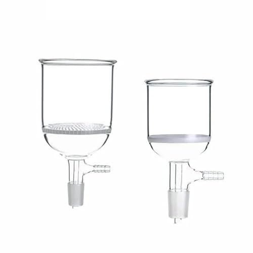 Embudo Buchner de vidrio de borosilicato de alta pureza - Embudo de filtración con succión y orificio de 24 mm, capacidad de 35 ml a 1000 ml, 1 unidad(500ml)
