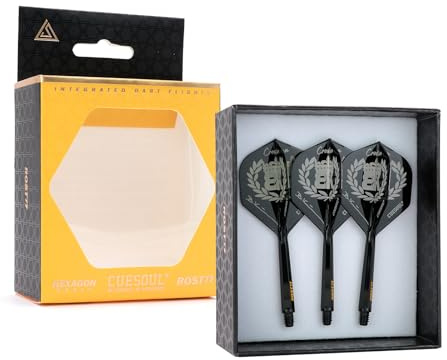 CUESOUL „Boris Krčmar“ Design ROST 77 Integrierter Dartschaft und Flight, Standardform, 3er-Set