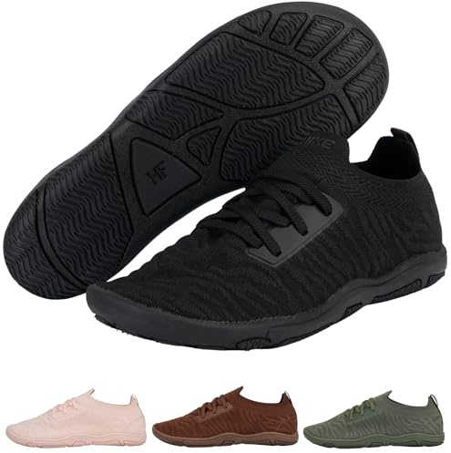 Hike Footwear Comforto Max Zero-Drop Barefoot Walking Shoes, Wide Toe Box | Wool-knit seamless upper, non-slip outsole, lightweight flexible build, supports alignment, ideal for recovery & travel