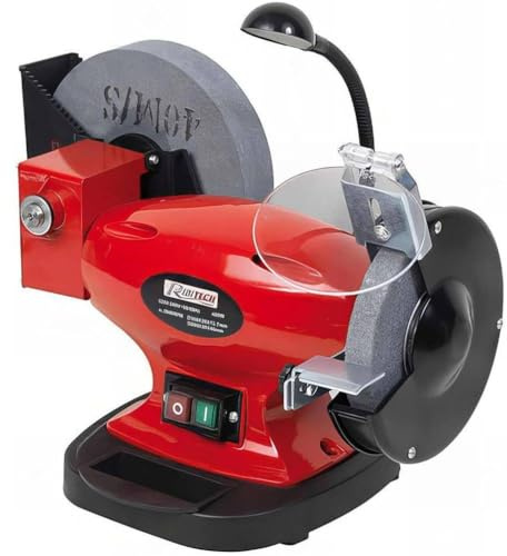 Touret à Meuler Pro Combiné 250W 150mm et 200mm - Avec Lumière - Polyvalent et Pratique - D-Work