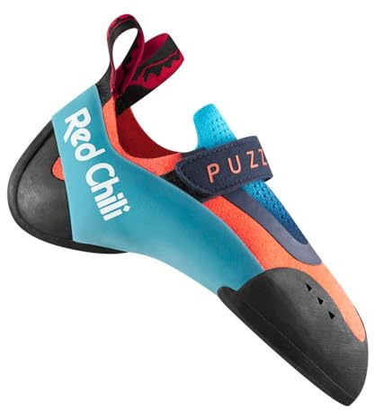 Red Chili Puzzle Climbing Shoe - Kids', Neon Coral, US 7/UK 6