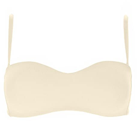 Cotonella 1 Pezzo Reggiseno Donna L'Altra CD071 Fascia Imbottito Senza Ferretto -Coppa B, Nudo 3B