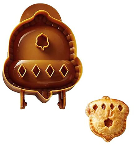 BEE&FLOWER Fall Hand Pie Moulds Acorn Design Dough Press Mould 3D Mini Autumn Hand Pie Maker Apple Cookie Cutter Dough Press Kitchen Helper for Crust Empanada Pastry
