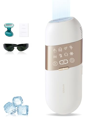AMIRO Dispositivo de depilación IPL Opal IPL, 2 modos y 8 niveles de energía, 3 en 1 para cara, axila, brazo, pierna, cuerpo entero