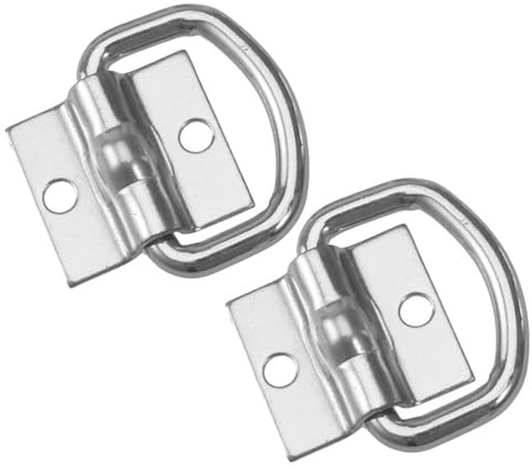 ABOOFAN 2 Pièces Anneaux D'Arrimage De Remorque Et Camion Anneau Métallique Solide Pour Ancrage Coffre De Voiture Accessoire Remorque Pour Chargement Sécurisé