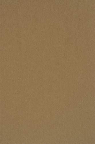 100 blad sandbrunt kraftpapper 340 g, DIN A4 210 x 297 mm, naturkartong EKO vintage, idealisk för scrapbooking, designarbeten, inbjudningar, affärskort, menykort 20 Blatt