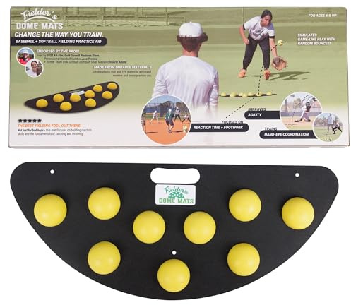 Fielder's Dome Mat - Baseball und Softball Bad Hop Trainingsgeräte für Feldübungen, Beweglichkeit, Hand-Augen-Koordination und Reaktionsgeschwindigkeit. Langlebig, kompatibel mit verschiedenen