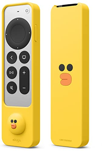 elago | LINE FRIENDS Slim Case for Apple TV 4K Siri Remote 3rd & 2nd Gen | Slim Design,Light Weight,Scratch-Free Silicone,Shock Absorption,Full Access to All Functions (Sally) [Official Merchandise]