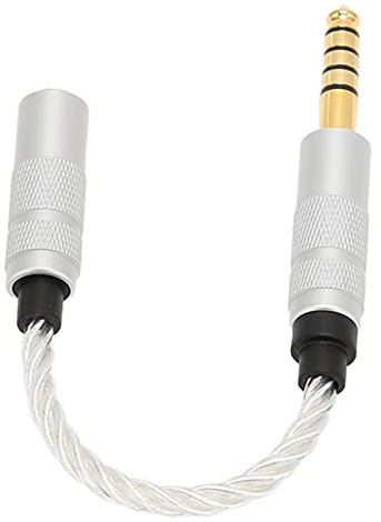 Annadue Adapterkabel 4,4 Mm Stecker auf 3,5 Mm Buchse, Versilberter Kupferdraht, Kristallklarer Stereo Sound Ausgangskonverter, Kompatibel mit NW ZX507 DMP Z1 NW ZX300A NW WM1Z TA ZH1ES