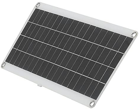 ciciglow 20W Solarpanel-Kit, Solarpanel-Erhaltungsladegerät USB Tragbares Solarpanel mit Clip-Adapter für Not-/Werbe-/Rampenlichter