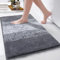 Enyhom Microfiber Extra Soft Bathroom Mat Non Slip Washble Bath Rug Fluffy Water Absorbent Bathroom Floor Rug, Dark Grey 60 x 90 cm