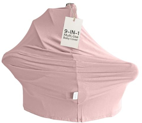 MOZAH Funda multiusos para bebé: funda 9 en 1 para asiento de coche de bebé, cubierta de lactancia, cubierta de carrito de comestibles y más, imprescindible para amamantar a la madre por primera vez