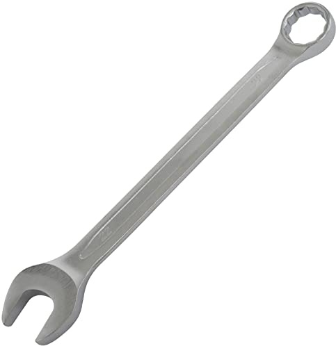 AERZETIX C64779 Llave Combinada Plana Métrica 22mm | Longitud 262mm, Horquilla y anillo/ojo 12 lados, Manija recta, Acero CR-V, Color plata