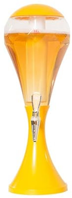 Dispensador de Torre de Cerveza Dispensador de bebidas de torre de cerveza de 3 l con luces LED brillantes de colores y dispensador de torre de cerveza de tubo de hielo for el hogar, Bar, fiesta, Game