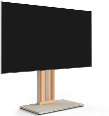 FITUEYES TV Ständer aus Buchenholz TV Stand für 55 60 65 70 75 85 88 Zoll Fernseher TV Standfuss drehbar höhenverstellbar Zen Serie