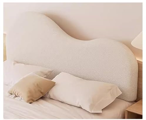 XILYZMO Wandpaneel Gepolstert, Rückenlehne Kopfteil Kissen, Mit Abnehmbar Abdeckung Rückenstütze Kissen, Kinder Antikollisions Gepolstert Für Bett Tagesbett(Weiß,90x57.7cm)