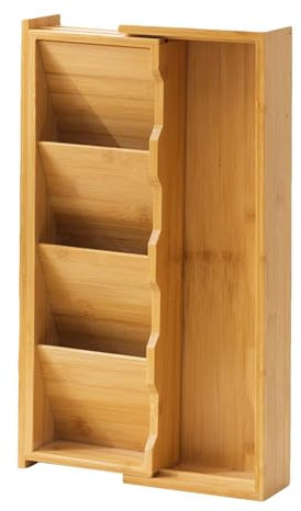 Generisch Organizador de cajones de cocina – 40 x 14 x 6 cm cuchillo, divisor de cajones, bandeja | Organizador de cajones para cubiertos, soporte para utensilios de cocina y bandeja para guardar
