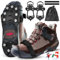 Spikes Schuhe Schuhkrallen für Winter, Schuhkrallen Steigeisen, Schuhkrallen Eisspikes Wandern, Anti Rutsch Schuhspikes für Grödeln Wander Joggen im Winter Damen Und Herren (Größe L)