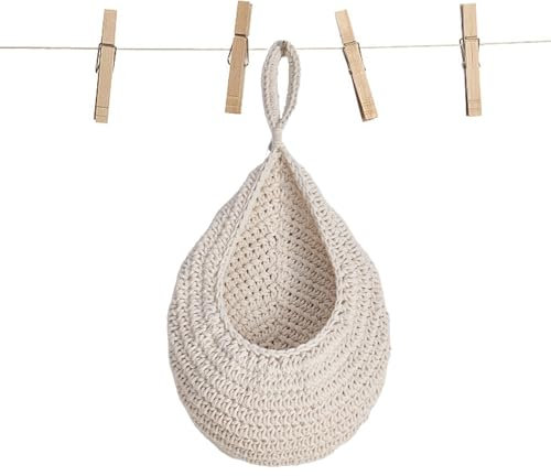 LilaLemon Peg Bag for Washing Line for 3-4 Pegs, Reusable Peg Holder, Washable Laundry Storage Bag for Clothespin (15 x 14cm)