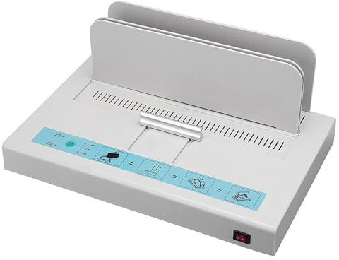 ANGDI Thermobindemaschine, 100 W elektrische Heißklebebindung, Thermobindeset für A4-Dateien, 1–50 mm Bindestärke, Buchbindemaschine mit Einer Kapazität von 500 Blatt, für Dokumentenverträge