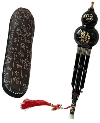 Cucurbit Flöte for Anfänger, Hulusi Flöte handgefertigt, traditionelles Hulusi Instrument Hulusi Flöte Instrument chinesisches Musikinstrument for Anfänger