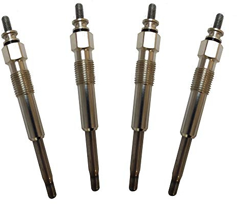 Partsline (Lot de 4) Bougie de préchauffage compatible avec AX Berlingo C15 Jumpy Saxo Xsara ZX Scudo 106 206 306 Expert Partner 100 115D Indica Corolla 15d 1,5 D diesel TUD5 1,5l 1,9l D DW8 DW8B