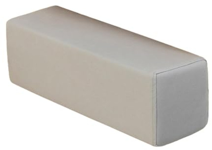 IEUDNS Arm Rest Pillow Cushion for Sofa Bed Armchair, Thicken Couch Support Pad Rectangular with Removable Pillowcase, Headboard Cushion High Density Foam Elbow Pillow Gap Filler, Light Gray
