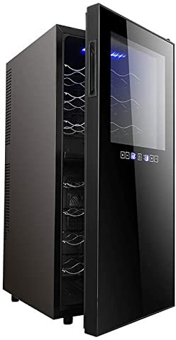 Enfriador de vino, refrigerador, sistema de compresor de 36 botellas, refrigerador para vino, enfriador de champán, bodegas independientes, descongelación automática, vidrio de doble capa para el hoga